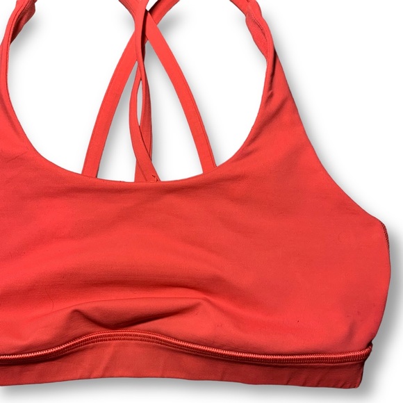 LULULEMON Energy Bra in Poppy Coral (Size 8) - Picture 5 of 11